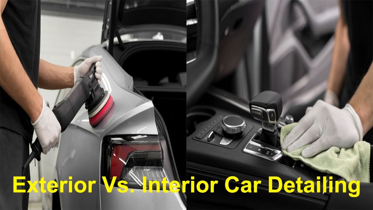 image of exterior vs interior car detailing