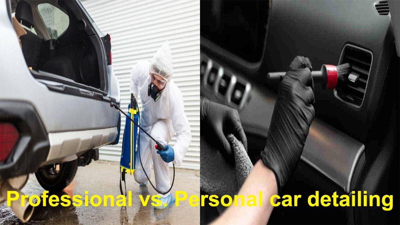 image of professional vs personal car detailing
